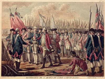 La reddition de Yorktown, 17 octobre 1781 - Jean Jacques Francois Le Barbier